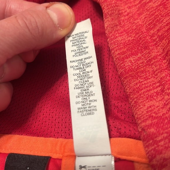 Adidas Climawarm Hooded Sweatshirt, Hoodie, Red, Size M - Picture 7 of 9